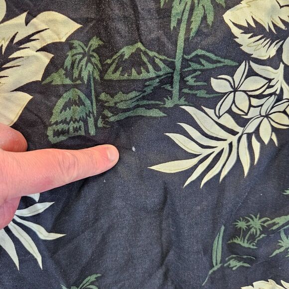 Hawaiian Reserve‎ Collection Dress Womens Medium Black Floral Short Sleeve - Picture 4 of 11
